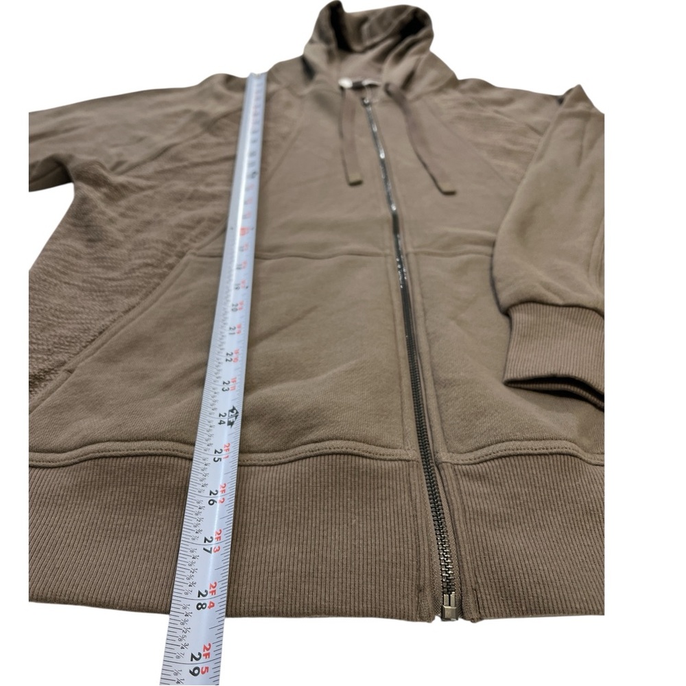 Joy Lab Sweatshirt, Women’s, Relaxed, Loose, Full Zip, Persuading Gray, Sz Small - Picture 4 of 7